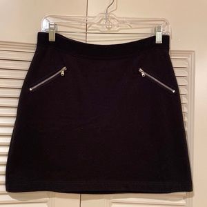 LOFT Black Cotton Skirt